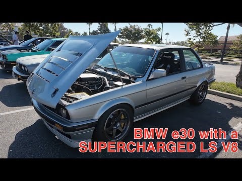 SUPERCHARGED LS engine swap in a BMW 3 Series