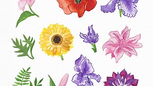Easy Watercolor Flower Painting for Kids and Beginners