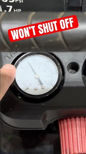 AIR COMPRESSOR WON’T SHUT OFF 😱