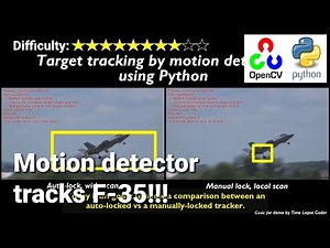 High speed live object tracking motion detector | OpenCV Python Computer Vision