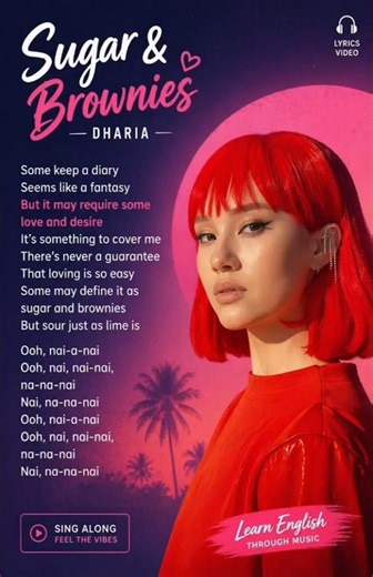Sugar & Brownies Lyrics 🎶 Feel the vibe ❤️ #lyrics #dharia #viralsong #shorts #music #daily #funny