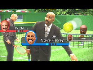 Dr. Phil & Steve Harvey in Wii Sports Tennis
