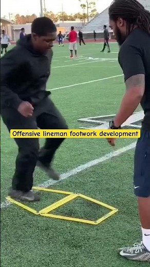 Elite OL Drill: Improve your game performance as a pulling OL with this elite footwork drill.