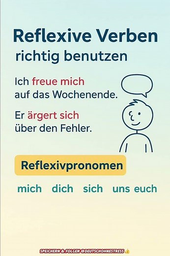 👉 Reflexive Verben leicht gemacht! 🇩🇪 | Deutsch Mittelstufe #DeutschOhneStress