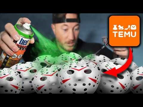 Live Halloween Mask Overhaul: Airbrushing Cheap Props to Movie-Quality Horror! 🎨😱