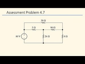 Assessment Problem 4.7 (Nilsson Riedel) Electric Circuits 10th Edition - Mesh-Current Method