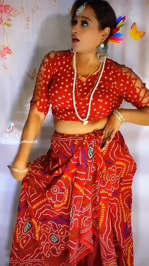 Traditional Indian Dance Performance in Elegant Lehenga
