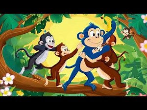 Monkey Monkey Up The Tree | Nursery Rhymes & Kids Songs | Monkey Song