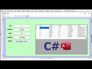 🚀 Build Your First C# App with Access Database in Minutes (No Coding) | Visual Studio 2026