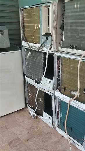 window AC new stock for available interested people's comment me #airconditioner #ac #windowac