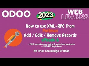 Add update delete records using xml rpc using Postman | Odoo Web Service API