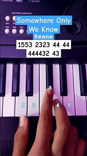 Somewhere Only We Know (Piano Tutorial) #viral #shorts