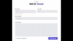 Build a Responsive Contact or Newsletter SignUp Form Using TailwindCSS & HTML5 For Website