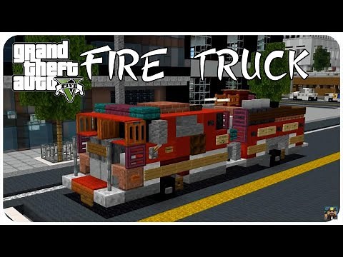 How to Build a Fire Truck in Minecraft (MTL Fire Truck) Minecraft Fire Truck Tutorial