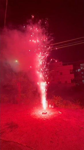 Ayyan Fireworks Code Red Fountain 💥 | Stunning Red Sparks & Golden Effects | Diwali #special