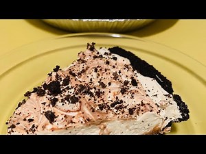 Peanut Butter Pie Recipe/With Oreo Crust and Chocolate Filling
