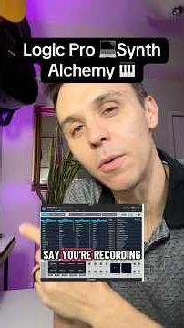 Logic Pro Synth: Alchemy #logicprotips #logicprotutorial #alchemy #musicproductiontips #musicproduce