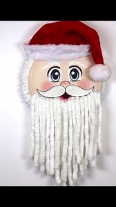 34K views · 711 reactions | Grab some yarn and make your Santa wreath come to life! #wreath #santa #christmasdecor | Nick's Seasonal Décor | Facebook