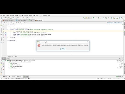How To Fix "cannot run program git.exe createprocess error=2" In Android Studio