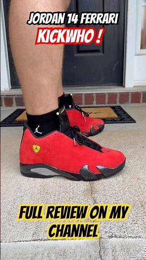 Jordan 14 Ferrari from kickwho. Full review on my channel #jordan #shoes #review