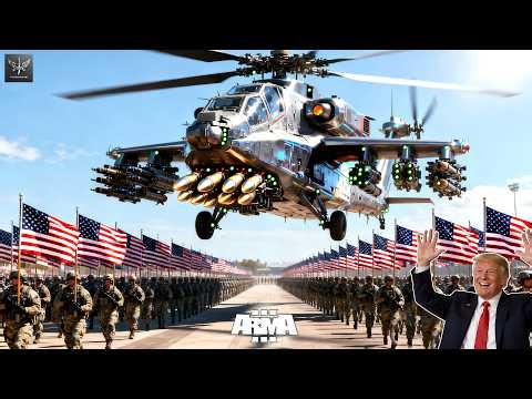 April 2026! Deadliest US helicopter destroys North Korean tank convoy - ARMA 3