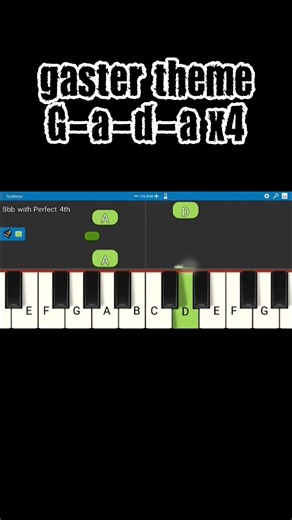 gaster theme piano #piano #tutorial #shots #undertale #greengasterindeltarune #w.dgaster