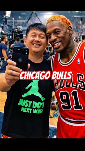 Selfie after the Championship Game Chicago Bulls 72-10 record in 1995-1996 Season Abai Shooter