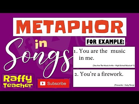 METAPHOR EXAMPLES IN POPULAR SONGS / by Raffy-Teacher