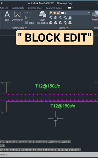 HOW TO EDIT THE CREATED BLOCK IN AUTOCAD | BEGINNER TO PRO | AUTOCAD ENGLISH TUTORIALS |