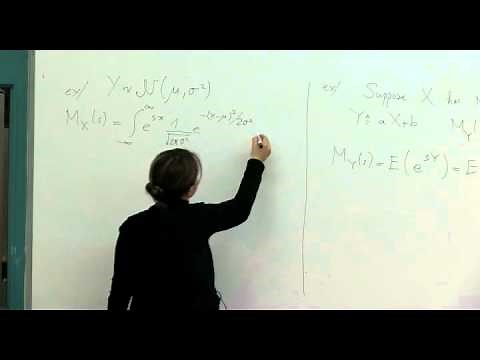 Probability & Random Variables - Week 12 - Lecture 2 - Transforms (Moment Generating Functions)