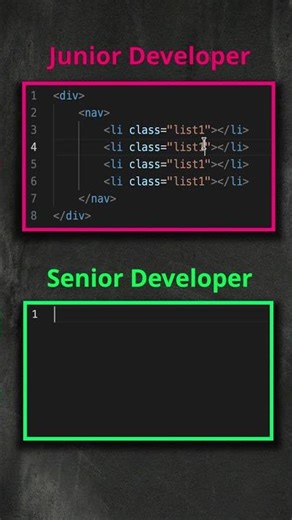 Write HTML Faster with This Pro Shorthand 🚀#shorts