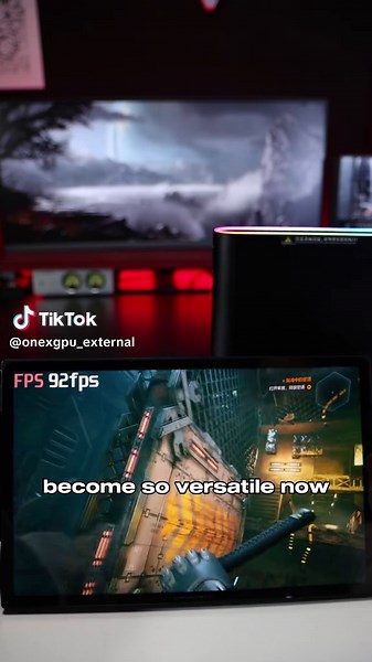 ONEXGPU 2: The Ultimate Companion for Handheld AAA Gaming! #onexplayer #onexgpu2 #ghostrunner #gaming #amd #gpu #egpu #forgamers #fyp #rx7800m #graphicscard #externalgpu