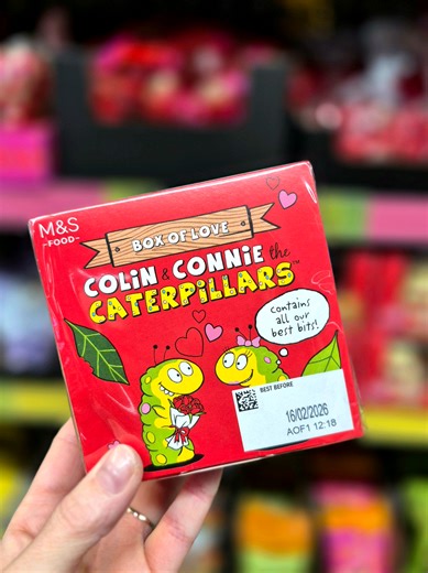 🚨Brand New Review 🚨 Marks & Spencer Colin & Connie Caterpillar Box of Love. We’ve reviewed the M&S Box of Love Colin & Connie Caterpillar cake box, packed with chocolate sponge mini bites, pink heart chocolates, Colin & Connie faces and more! This treat box is available now from @Marks and Spencer for £5 and feels perfect for Valentine’s Day, gifting, or a sweet weekend treat ❤️ Would you buy it? #FoodReview #ThisIsNotJust #ColinTheCaterpillar #Valentines #NewInStore