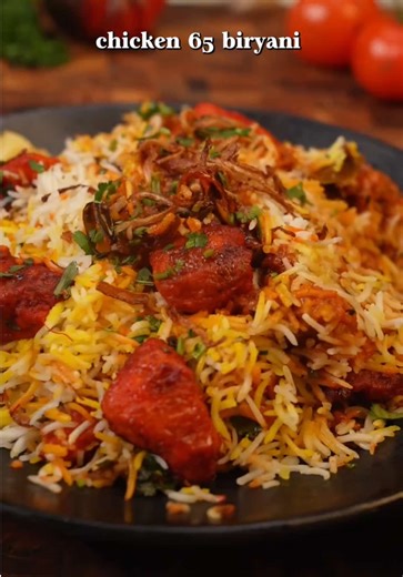 Authentic Chicken 65 Biryani Recipe in Brass Cookware