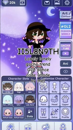 GL2 "Lonely Lonely" Gacha Trend dance code