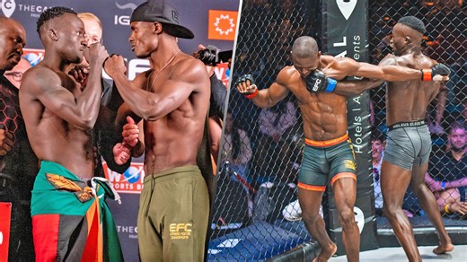 Zambia is in the house! Ken Sekeletu continues "The Takeover" as he finishes Tapiwa Katikati at EFC 112! 💪💯🇿🇲🇿🇦 #efc #mma #videos | EFC