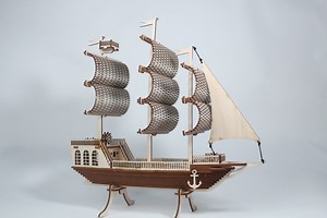 Wooden Sailboat Model Kit, 3D Puzzle Model Ship , Ship Construction Kit - Etsy