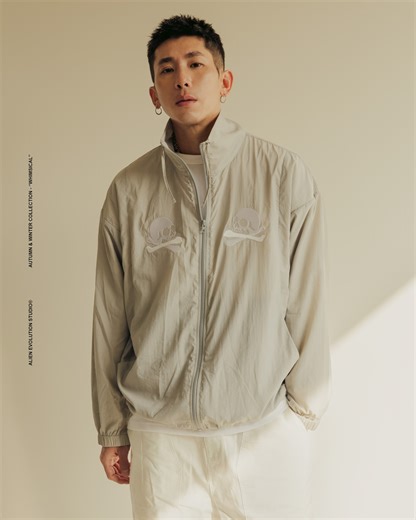Alien Evolution Studio® | ALIEN EVOLUTION STUDIO® 2025 AUTUMN & WINTER COLLECTION - “WHIMSICAL” AES DOUBLE SKULL WATERPROOF UV-PROTECTIVE JKT (LIGHT GERY) AES... | Instagram