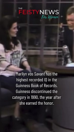 Who has the highest IQ in the Guinness Book of Records? Marilyn vos Savant. #womeninhistory #smartwomen #successfulwomen #feministnews #women