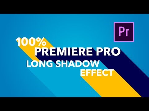 LONG SHADOW 3D TEXT in Premiere Pro 2020 | No Plugin!