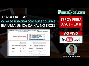 Caixa de Listagem com duas colunas em uma única Caixa, no Excel.