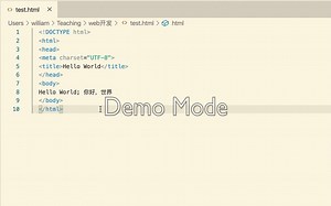 HTML网页开发初体验之 Hello world