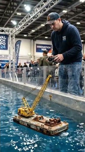 🚢 بارجة حربية مصغّرة تبدو حقيقية#قوارب_مصغرة #RCBoat #Miniature #سفن_حربية #Viral