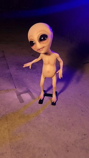 Distortions Unlimited on Instagram: "JET Alien prop! Sculpted by @schellsculpturestudio at Distortions. This character was on Making Monstersbyears ago but we re-released it This year. #aliens #alien #cute #halloweenprops #distortionsunlimited #jorduschell"