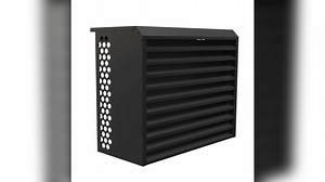 Custom Outdoor Aluminum Air Conditioner Cover Metal Cladding for School Application with Graphic Design Solution