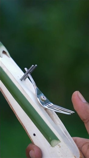 wonderful Fork and bamboo & Wood Creations #Bamboo #Craft #Diy #Fork