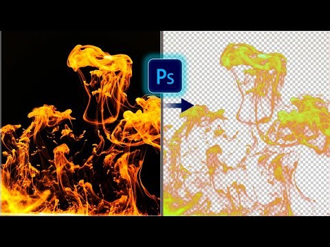 Easiest Way to Remove Background of Fire in Photoshop - Photoshop Tutorial