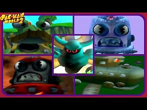 Pac-Man World 2 - All Boss Encounters - NO DAMAGE!!