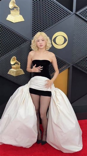 our number one girl looks perfect on the #GRAMMYs red carpet 🥹🤍 @roses_are_rosie | Atlantic Records