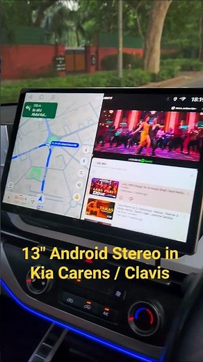 Kia Carens Upgraded with 13-Inch Dual Screen Android Stereo | 6GB RAM | Clavis Style Setup